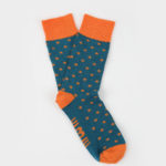 calcetines con estrellas naranja