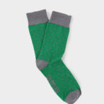 calcetines verdes con puntos