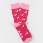 Calcetines Rosa con Plátanos