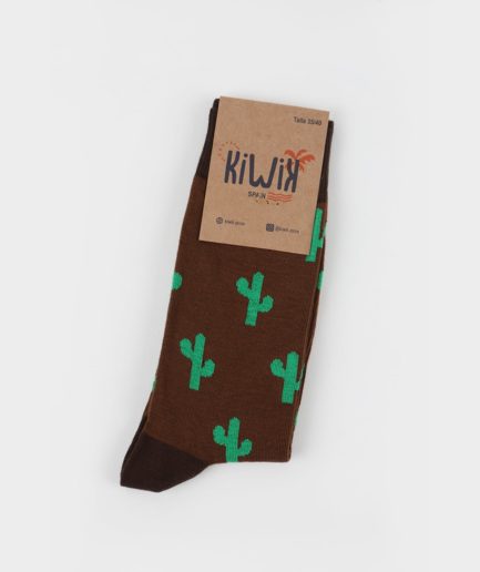 Calcetín Cactus Marrones